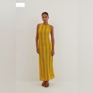 Elegant Yellow Maxi Dress -cover up